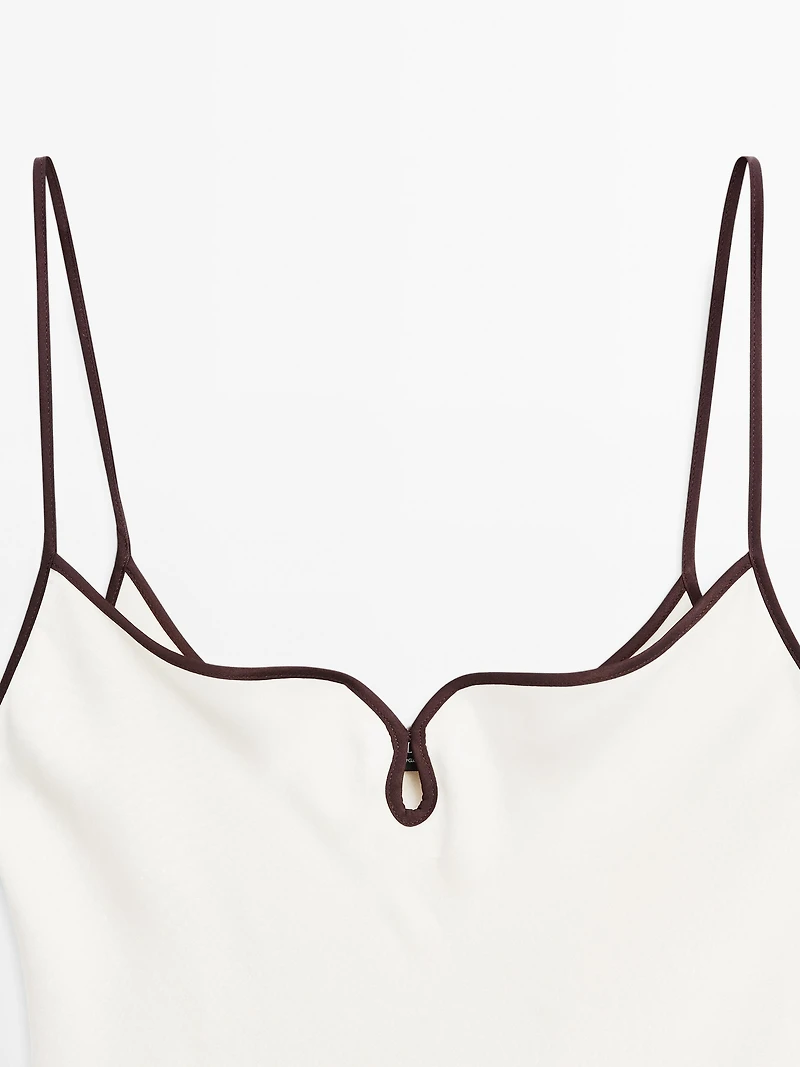 Satin camisole midi dress