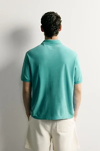 REGULAR FIT WASHED PIQUÉ POLO