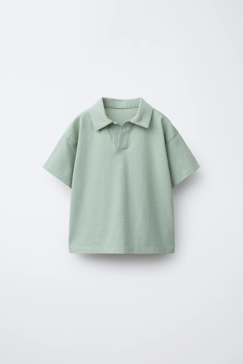 SOLID POLO AND BERMUDA JOGGING SET