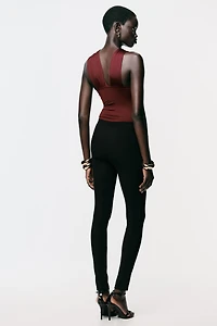 LEGGINGS OTTOMAN BOUTONS