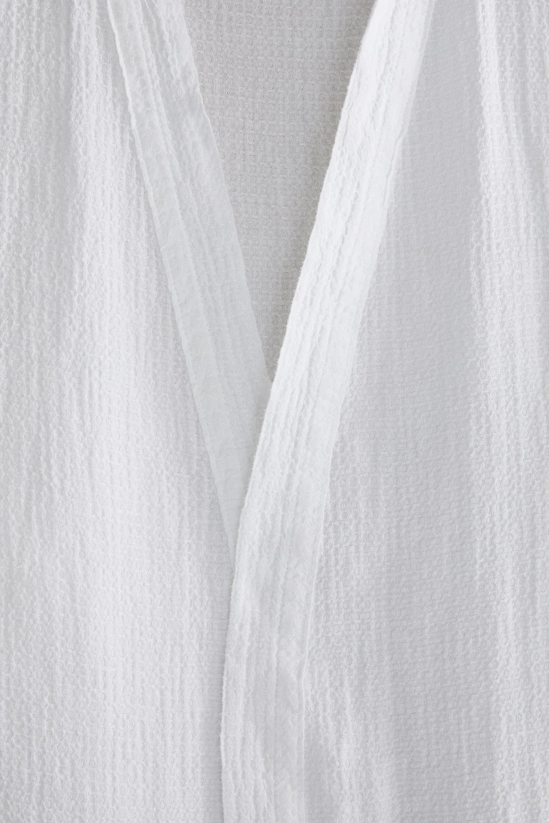 PEIGNOIR LIN WAFFLE