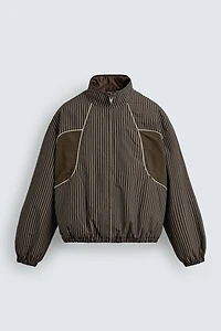 STRIPED BOXY FIT JACKET