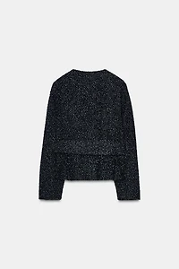 TEXTURED BELTED BLAZER