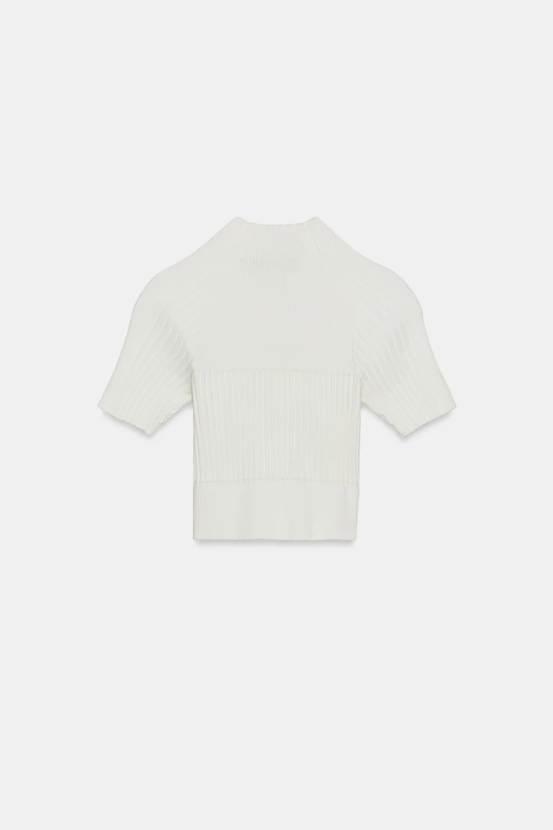 RIB KNIT CROP TOP