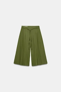BEADED BELT LONG SHORTS