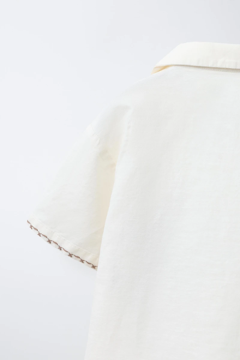 EMBROIDERED LION SHIRT