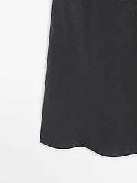 Robe midi fluide bustier