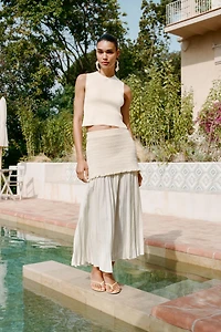 COMBINED KNIT SKIRT