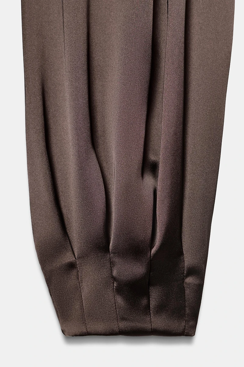 SATIN BALLOON PANTS