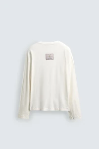 COTTON - LINEN HENLEY T-SHIRT