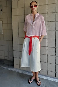STRIPED LINEN SHIRT