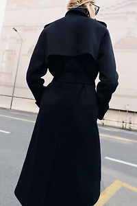 BELTED WOOL COAT