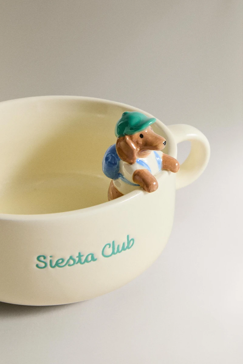 KIDS' CERAMIC DOG BOWL