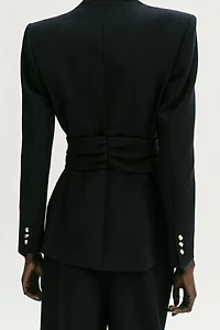BLAZER CEINTURE BOUCLE DORÉE ENSEMBLE