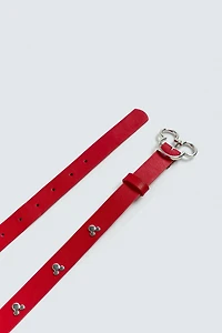 LEATHER STUDDED MICKEY BELT HARRY LAMBERT FOR ZARA X DISNEY