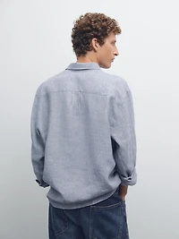 100% linen regular fit shirt