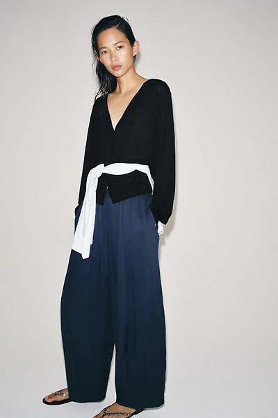 ZW COLLECTION BARREL PANTS