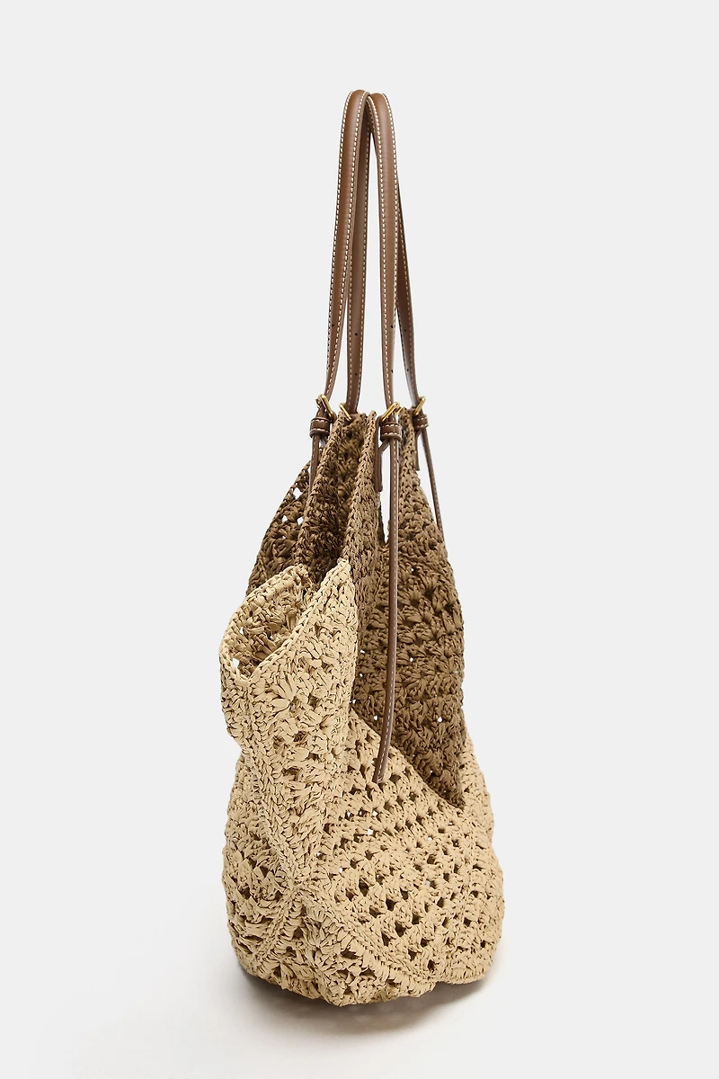 WOVEN BODY SHOPPER BAG