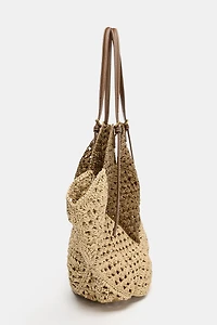 WOVEN BODY SHOPPER BAG