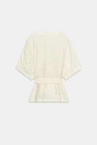 BELTED TOP WITH BUCKLE