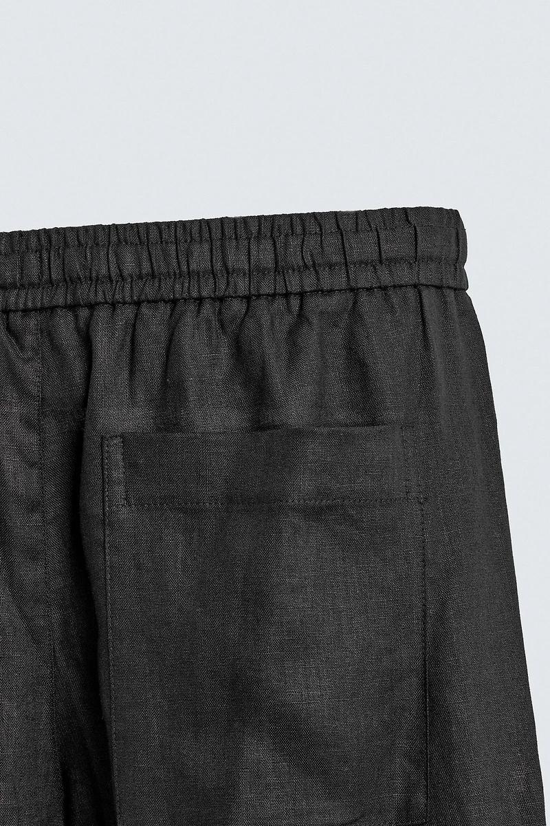 100% LINEN RELAXED FIT PANTS