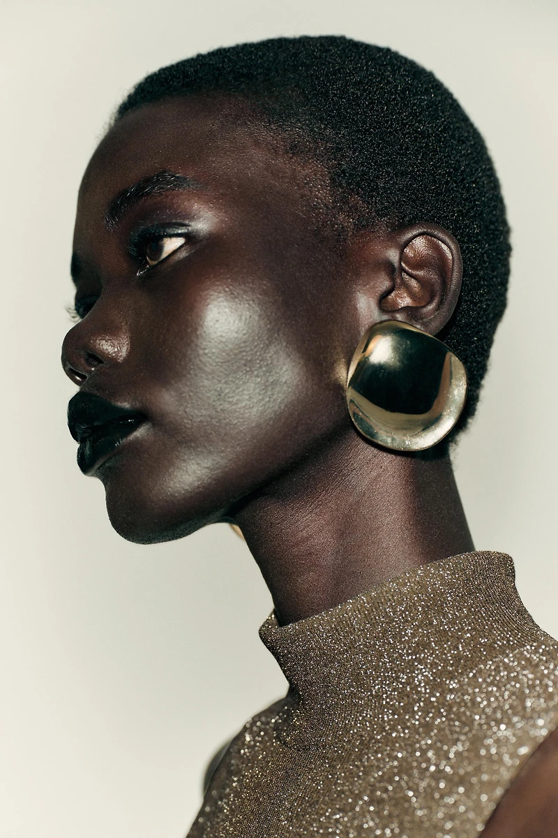 METALLIC THREAD SLEEVELESS DRESS