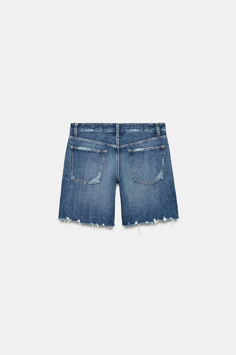 TRF MID RISE DENIM SHORTS