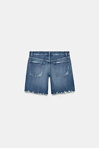 TRF MID RISE DENIM SHORTS