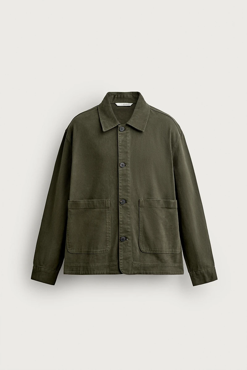 RELAXED FIT POCKET OVERSHIRT
