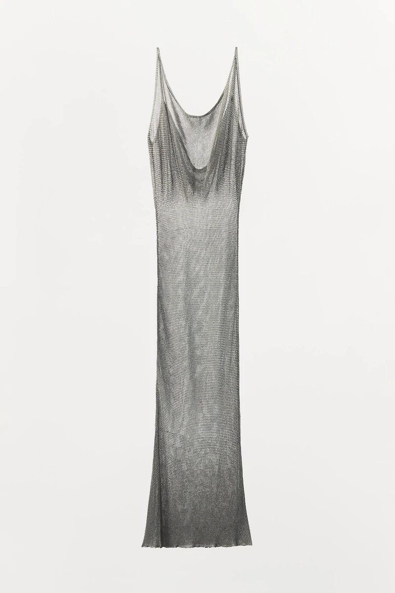 METALLIC THREAD MESH DRESS LIMITED EDITION