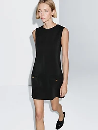 Short dress with button details