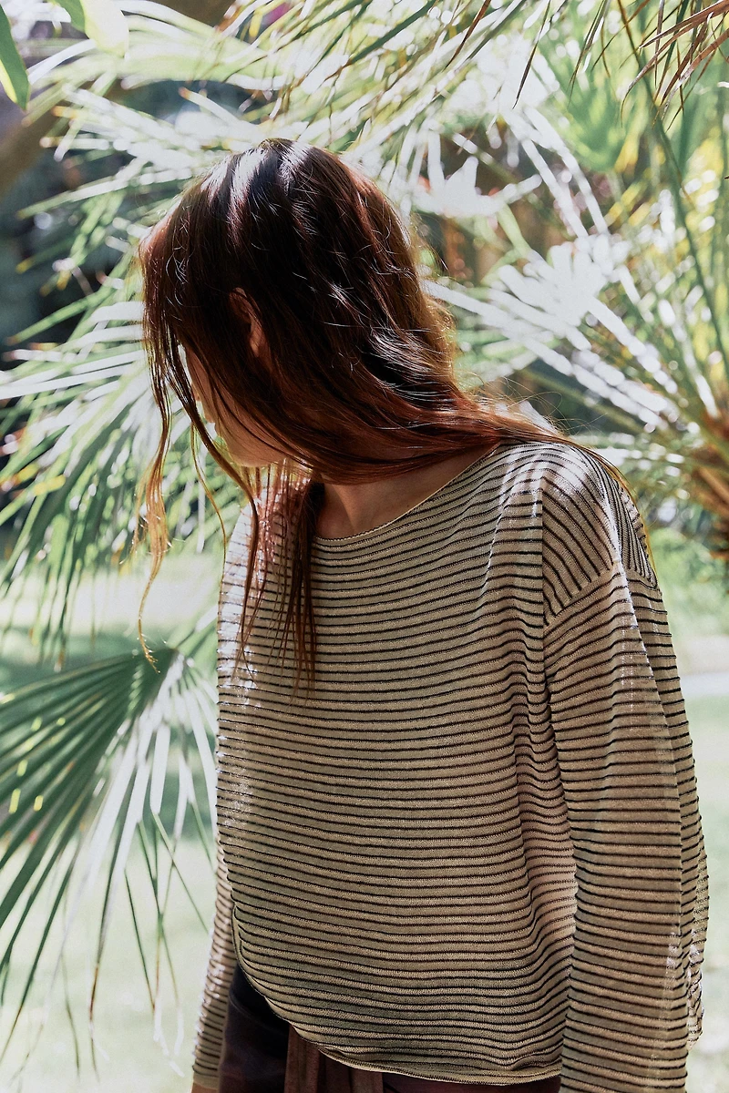 FINE KNIT STRIPED JUMPER