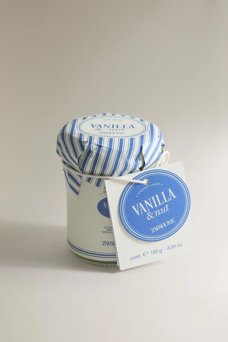 G) VANILLA & NUT SCENTED CANDLE