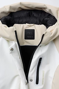 VESTE RÉSISTANTE À L'EAU ET COUPE-VENT COULEUR BLOCK