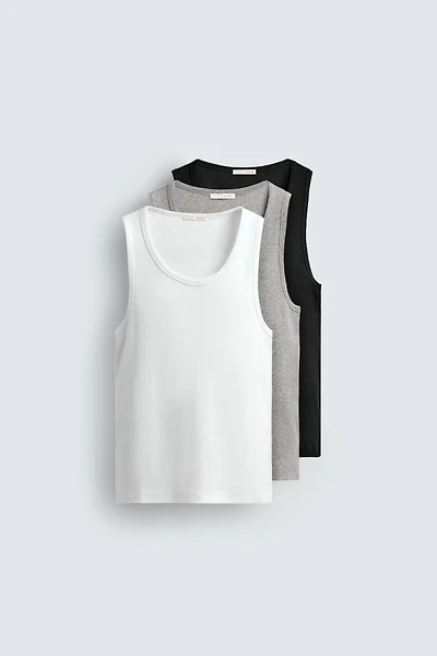 THREE-PACK OF BASIC TANK TOPS