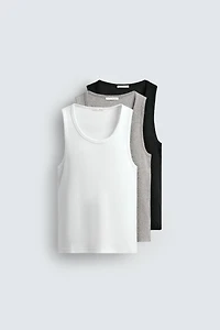 THREE-PACK OF BASIC TANK TOPS