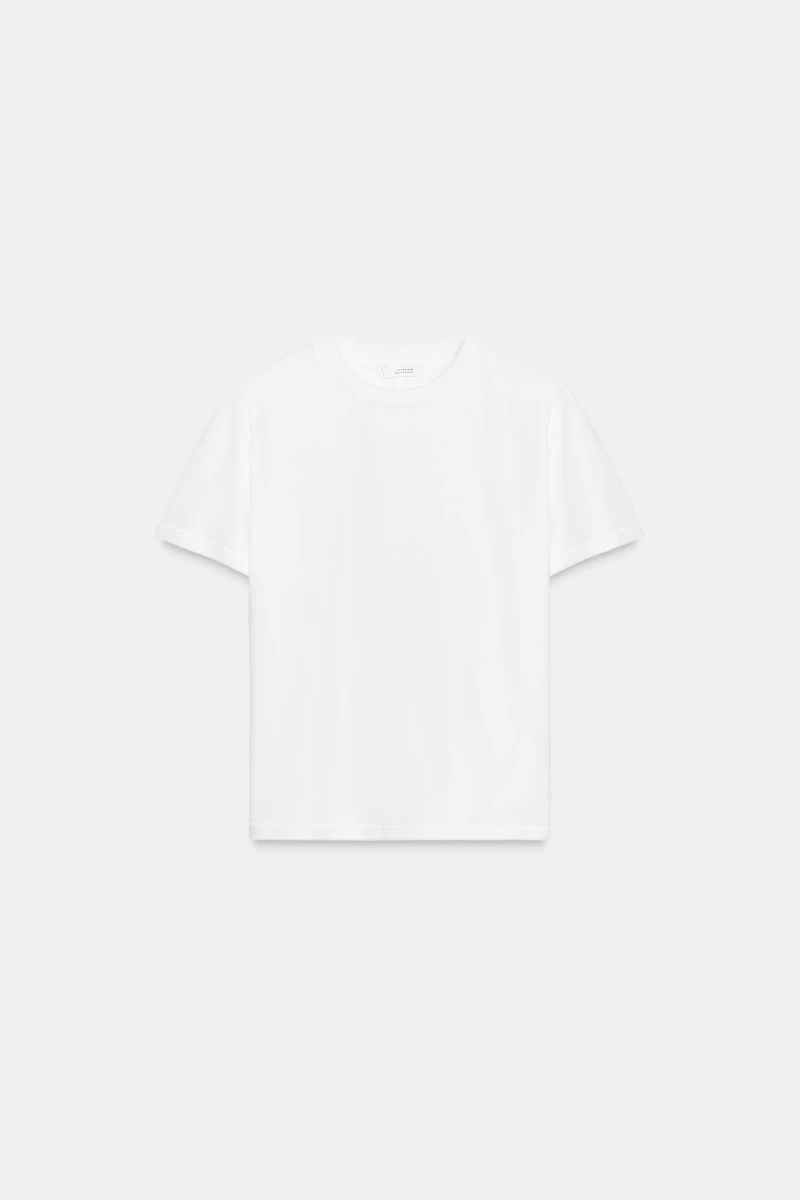 T-SHIRT EN COTON MERCERISÉ