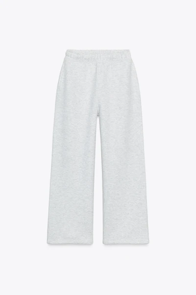 ADJUSTABLE HEM STRAIGHT BASIC FLEECE PANTS
