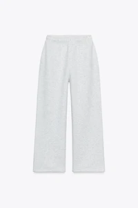 ADJUSTABLE HEM STRAIGHT BASIC FLEECE PANTS