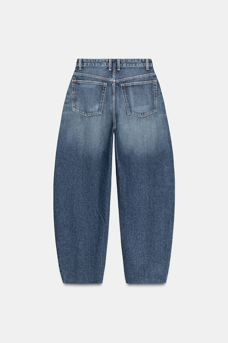 JEANS TRF BARREL TAILLE HAUTE
