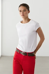 T-shirt manches courtes 100 % coton mercerisé