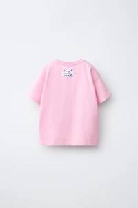 FRUIT PRINT AND EMBROIDERED T-SHIRT
