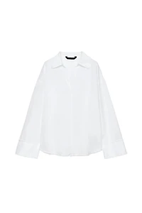 ZW COLLECTION FRINGED LINEN SHIRT