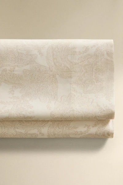 PAISLEY PRINT SATEEN FLAT SHEET