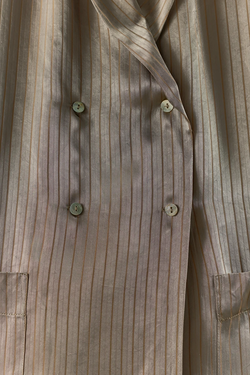 STRIPED PAJAMA SHIRT