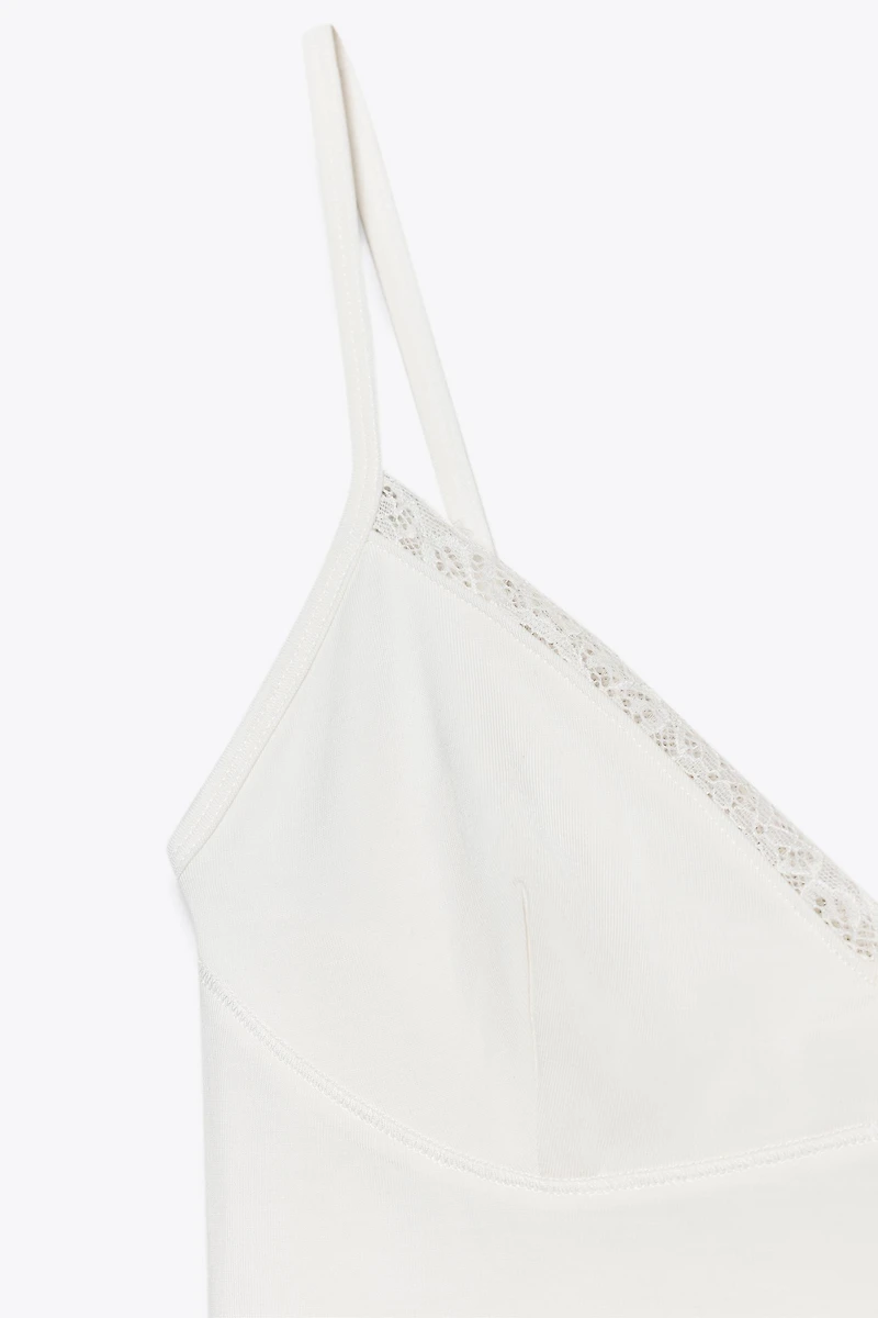 TOP LYOCELL DENTELLE