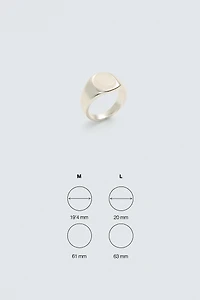 COMBINED STONE SIGNET RING
