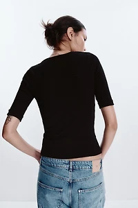 WASHED COTTON T-SHIRT