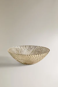 CHRISTMAS SHINY GLASS SALAD BOWL