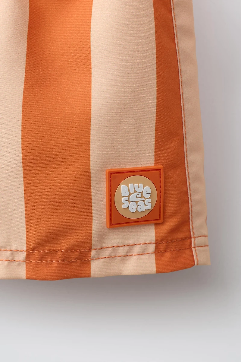1-6 YEARS / STRIPED SWIM SHORTS